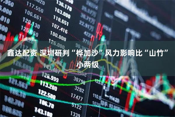 鑫达配资 深圳研判“桦加沙”风力影响比“山竹”小两级