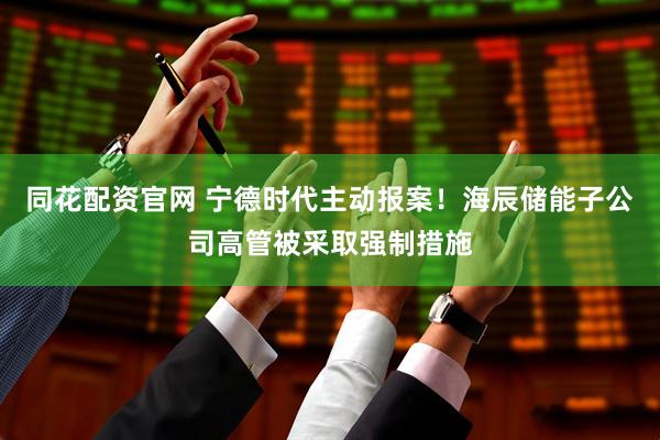 同花配资官网 宁德时代主动报案！海辰储能子公司高管被采取强制措施